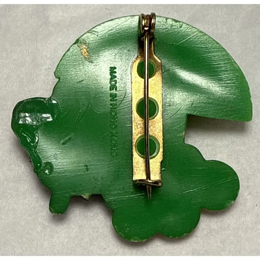 Vintage St. Patrick's Day Mushroom and Pot of Gold Holiday Brooch‎ PB146